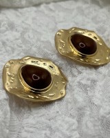 Brown Stone Earrings