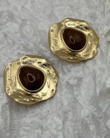 Brown Stone Earrings