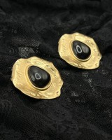 Black Stone Earrings
