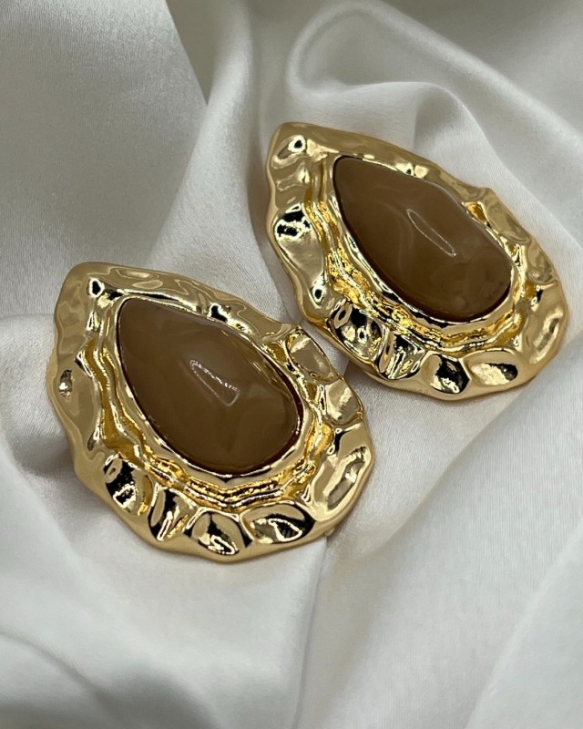 Brown Drop Earrings