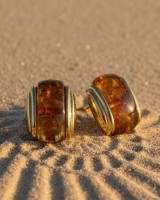 Amber Barrel Earrings
