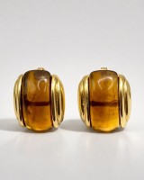 Amber Barrel Earrings