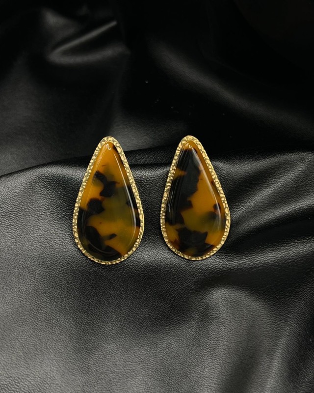 Teardrop Tortoise Earrings
