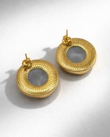Gold Orb Resin Studs mint