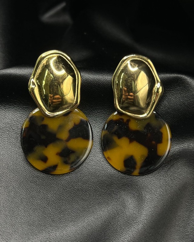 Tortoise Drop Earrings
