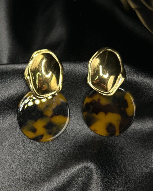 Tortoise Drop Earrings