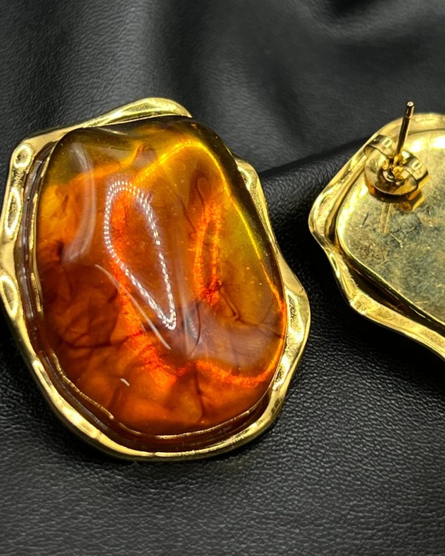 Amber Molten Gloss Earrings