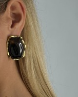 Brown Molten Gloss Earrings