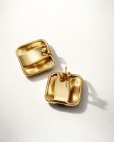 Amber Square Earrings