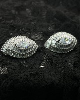 Marquise Shimmer Earrings silver