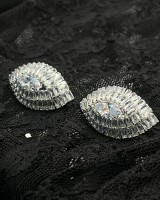 Marquise Shimmer Earrings silver