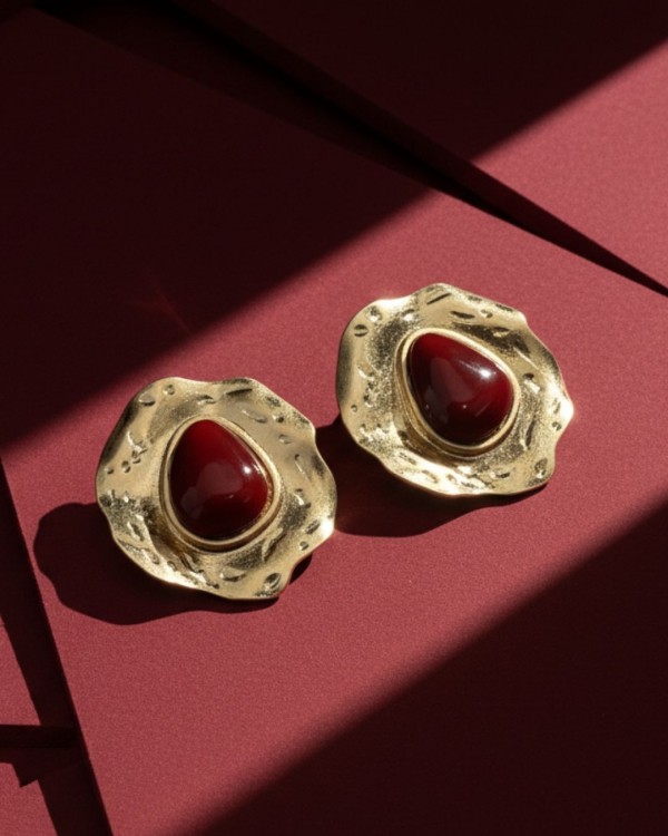 Ivory Stone Earrings