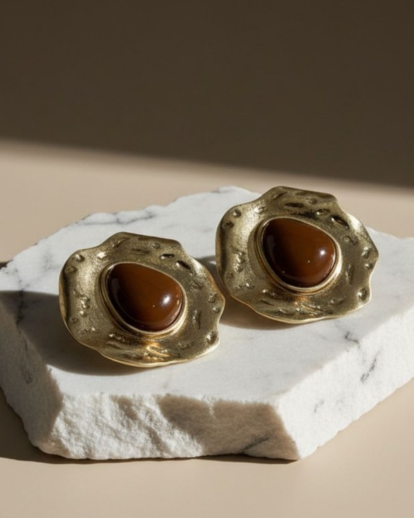Ivory Stone Earrings