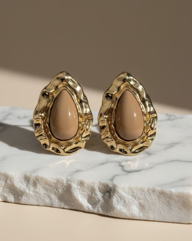 Brown Drop Earrings