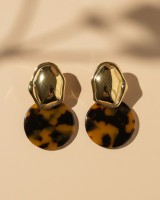 Tortoise Drop Earrings