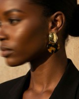 Tortoise Drop Earrings