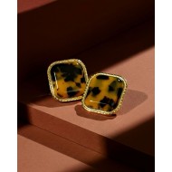 Square Tortoise Earrings