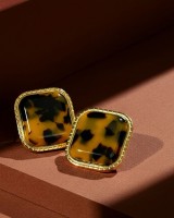 Square Tortoise Earrings