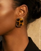 Square Tortoise Earrings