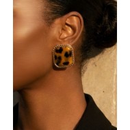 Square Tortoise Earrings