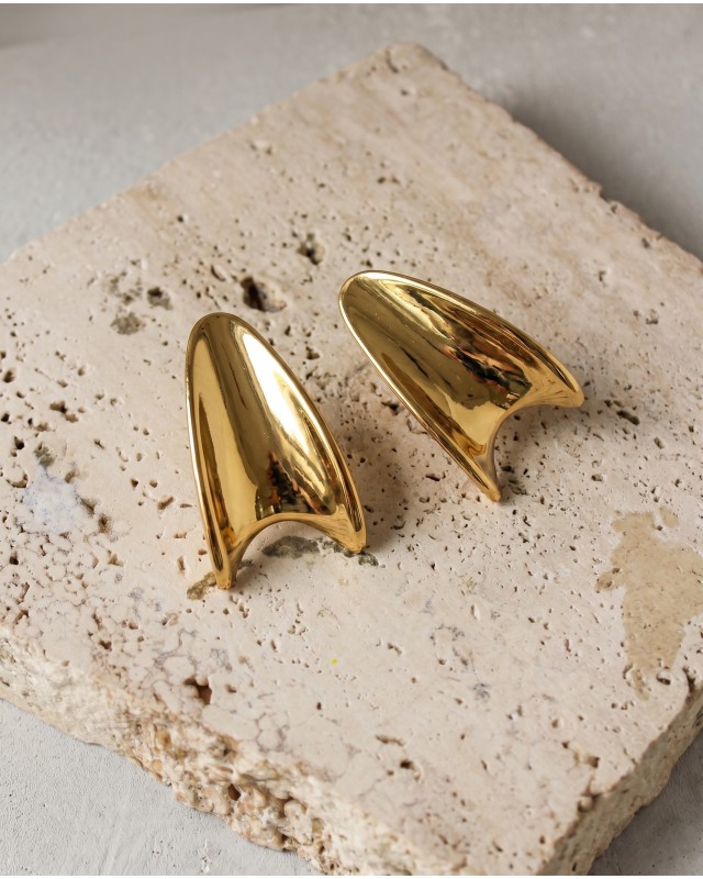 Gold Chunky Drop Earrings