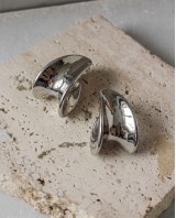 Silver Chunky Drop Earrings