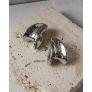 Silver Chunky Drop Earrings