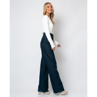 Jean wide leg μπλε σκούρο