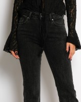 Jean ψηλόμεσο καμπάνα ανθρακί