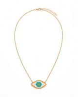 Evil Eye Necklace white