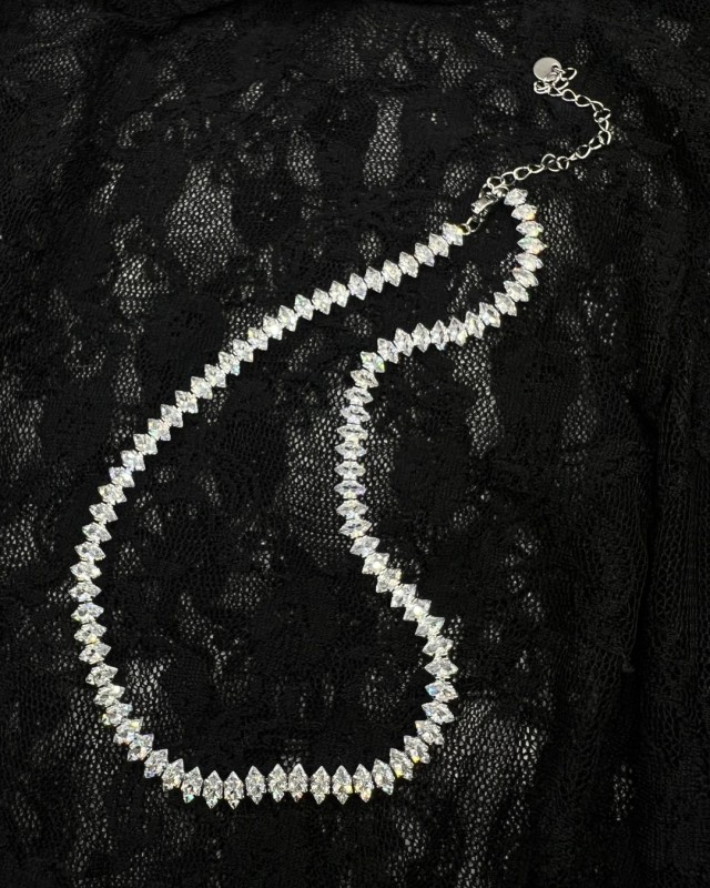 Marquise Riviera Necklace silver