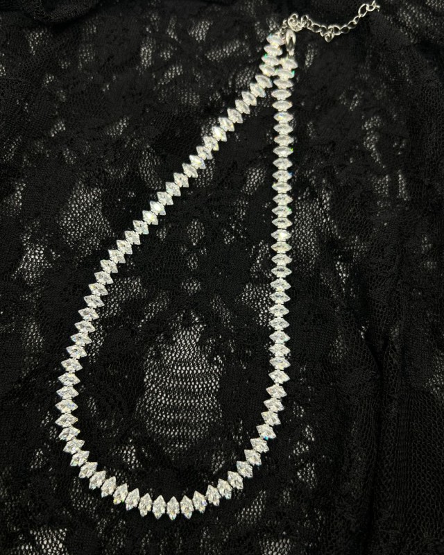 Marquise Riviera Necklace silver