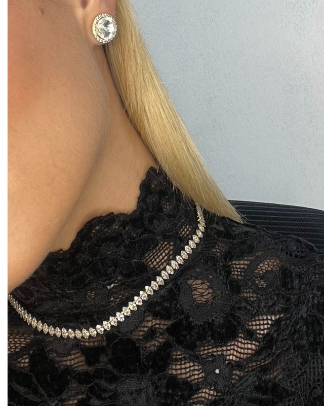 Marquise Riviera Necklace gold
