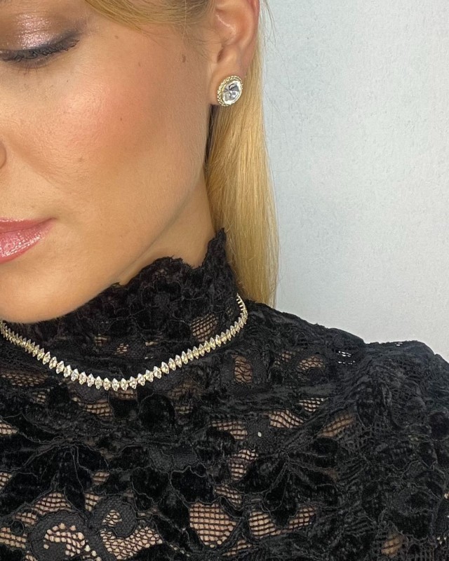 Marquise Riviera Necklace gold