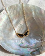 Wings necklace black