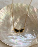 Wings necklace black
