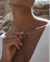 Wings necklace black