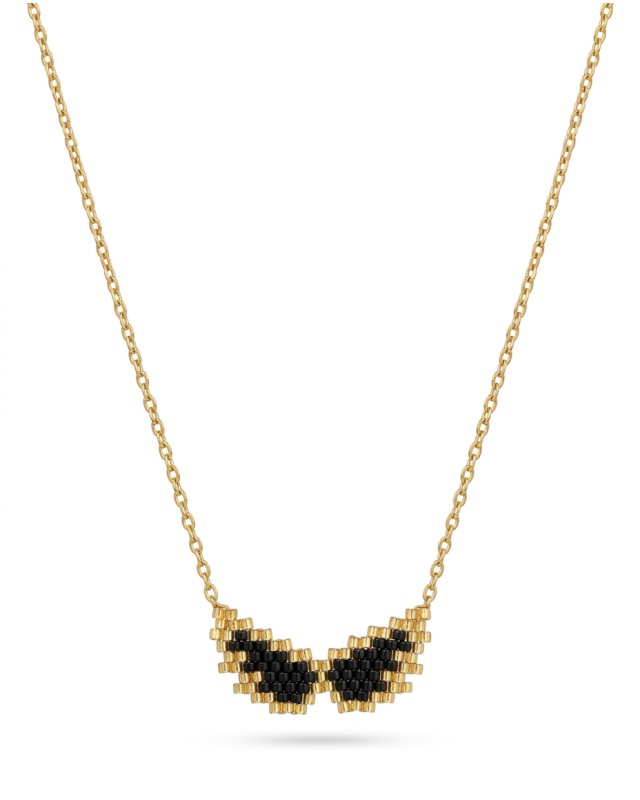 Wings necklace black