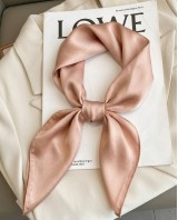 Beige Satin Scarf