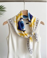 Blue and Yellow Eye Scarf