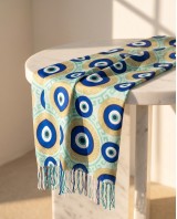Greek Eye Print Viscose Scarf