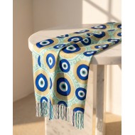Greek Eye Print Viscose Scarf