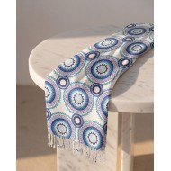 Bohemian Geometric Pattern Scarf με δώρο hair claw clip