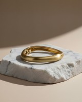 Smooth Oval Bracelet – Gold