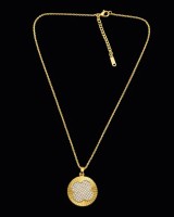 Gold Crystal Clover Necklace