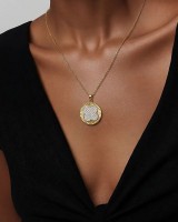 Gold Crystal Clover Necklace