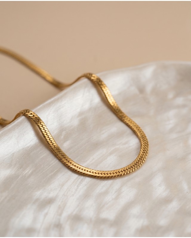 Golden Herringbone Chain