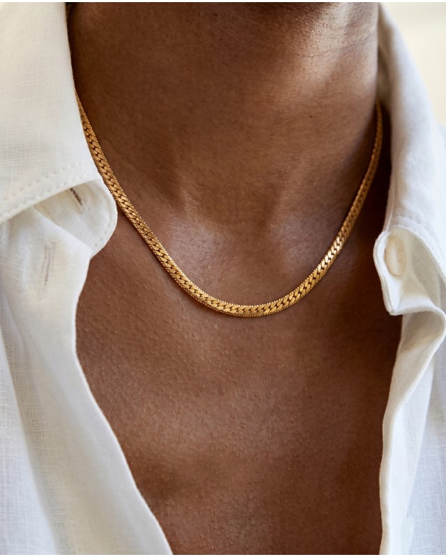 Golden Herringbone Chain