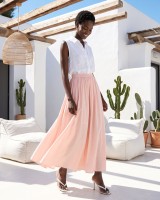 Zoe Maxi Skirt - Light pink