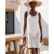 Guipure Lace Dress white